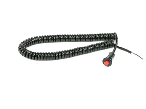 Momentary Small Push Button w/ 6' Wound Cord (Red) Momentary Small Push Button w/ 6' Wound Cord (Red)