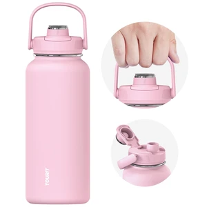 24 oz Insulated Stainless Steel Water Bottle, Pink | Double-wall vacuum thermal flask with top handle, leakproof & BPA-free design for sports, gym, hiking & travel use 24 oz Insulated Stainless Steel Water Bottle, Pink | Double-wall vacuum thermal flask with top handle, leakproof & BPA-free design for sports, gym, hiking & travel use