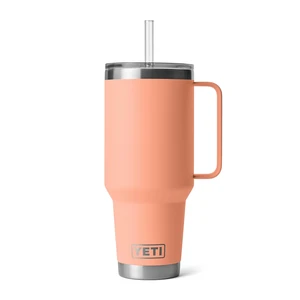 Rambler 42 oz Tumbler with Handle and Straw Lid, Travel Mug Water Tumbler, Vacuum Insulated Cup with Handle, Stainless Steel, Lowcountry Peach Rambler 42 oz Tumbler with Handle and Straw Lid, Travel Mug Water Tumbler, Vacuum Insulated Cup with Handle, Stainless Steel, Lowcountry Peach
