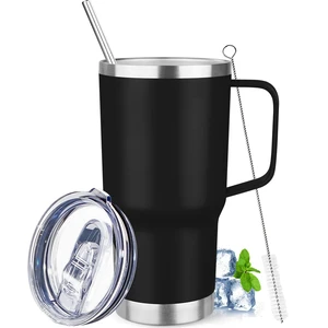20 oz Tumbler with Handle Stainless Steel Insulated Coffee Mug Tumbler with Lid and Straw Double Wall Vacuum Insulated Coffee Mug Leak Proof Travel Mug Tumbler for Hot and Cold Drink (Black,1pack) 20 oz Tumbler with Handle Stainless Steel Insulated Coffee Mug Tumbler with Lid and Straw Double Wall Vacuum Insulated Coffee Mug Leak Proof Travel Mug Tumbler for Hot and Cold Drink (Black,1pack)