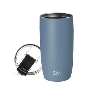 Travel Coffee Mug with Lid | 16oz | Blue | Voyager Coffee Cup, Coffee Tumbler for Hot & Iced Drinks | Insulated Stainless Steel Travel Mug | Blue Dune Travel Coffee Mug with Lid | 16oz | Blue | Voyager Coffee Cup, Coffee Tumbler for Hot & Iced Drinks | Insulated Stainless Steel Travel Mug | Blue Dune
