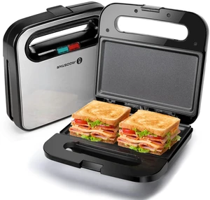 Sandwich Maker, Non-Stick Panini Press Sandwich Maker | Breakfast Grilled Cheese Maker, Stainless Steel Tostadora de Pan Sandwich Maker, Non-Stick Panini Press Sandwich Maker | Breakfast Grilled Cheese Maker, Stainless Steel Tostadora de Pan