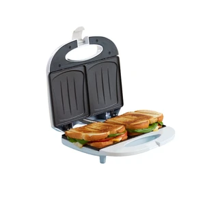 2 Slot Electric Sandwich Maker for Breakfast Nonstick, White | For Grilled Snacks, Great for Dorms 2 Slot Electric Sandwich Maker for Breakfast Nonstick, White | For Grilled Snacks, Great for Dorms