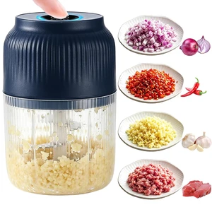 Electric Garlic Chopper, 2026 New Mini Food Processor, 400ml Portable Cordless Garlic Mincer with 6 Stainless Steel Blades, Small Food Chopper for Garlic, Onion, Chili, Salad and Baby Food (Blue) Electric Garlic Chopper, 2026 New Mini Food Processor, 400ml Portable Cordless Garlic Mincer with 6 Stainless Steel Blades, Small Food Chopper for Garlic, Onion, Chili, Salad and Baby Food (Blue)