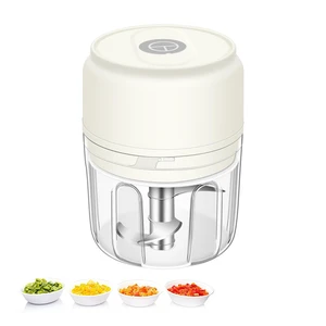 250ML Mini Electric Garlic Chopper, Garlic Mincer Grinder Masher (1 Cup) | USB Wireless Garlic Press, Small Food Processor Blender for Vegetable Ginger Chili, White 250ML Mini Electric Garlic Chopper, Garlic Mincer Grinder Masher (1 Cup) | USB Wireless Garlic Press, Small Food Processor Blender for Vegetable Ginger Chili, White