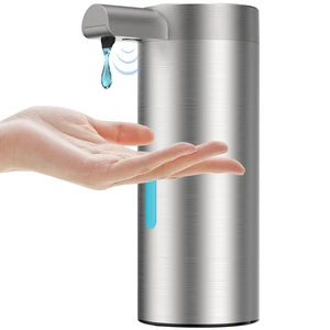 Liquid Sensor Pump, 12.17 oz Automatic Soap Dispenser for Kitchen and Bathroom, Touchless Automatic Soap Dispenser, Variable Dispense, Rechargeable, No-Drip Spout, High-Grade Brushed Stainless Steel Liquid Sensor Pump, 12.17 oz Automatic Soap Dispenser for Kitchen and Bathroom, Touchless Automatic Soap Dispenser, Variable Dispense, Rechargeable, No-Drip Spout, High-Grade Brushed Stainless Steel