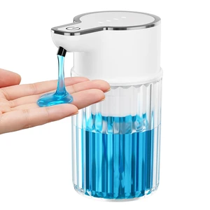 Automatic Liquid Soap Dispenser Touchless 12oz Wall Mounted | Rechargeable Soap Dispenser with 4 Adjustable Levels, Auto Hand Soap Dispenser for Kitchen, Bathroom Countertop Automatic Liquid Soap Dispenser Touchless 12oz Wall Mounted | Rechargeable Soap Dispenser with 4 Adjustable Levels, Auto Hand Soap Dispenser for Kitchen, Bathroom Countertop
