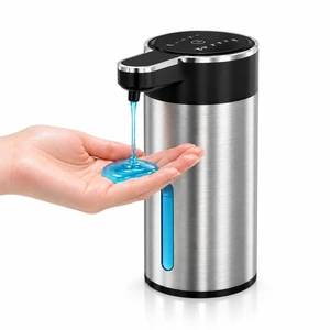 Automatic Liquid Soap Dispenser Touchless, Stainless Steel (Black, Liquid) | USB Rechargeable, 4 Adjustable Levels, 13.5 oz (400 ml), IPX5 Water-Resistant Liquid Soap Dispenser for Kitchen & Bathroom Automatic Liquid Soap Dispenser Touchless, Stainless Steel (Black, Liquid) | USB Rechargeable, 4 Adjustable Levels, 13.5 oz (400 ml), IPX5 Water-Resistant Liquid Soap Dispenser for Kitchen & Bathroom