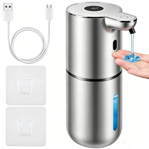 Automatic Soap Dispenser, Hand Soap Dispenser 12.8oz/380ml Smart Rechargeable, Liquid Soap Dispensers with 6-Level Touchless, Wall Mounted or Countertop Dish Soap Dispensing for Bathroom & Kitchen Automatic Soap Dispenser, Hand Soap Dispenser 12.8oz/380ml Smart Rechargeable, Liquid Soap Dispensers with 6-Level Touchless, Wall Mounted or Countertop Dish Soap Dispensing for Bathroom & Kitchen