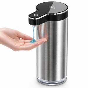 Automatic Liquid Soap Dispenser Touchless (Stainless Steel Black, Liquid) | 11.8 oz Capacity, 4 Adjustable Levels, USB Rechargeable Stainless Steel Hand Soap Dispenser for Kitchen & Bathroom Sinks Automatic Liquid Soap Dispenser Touchless (Stainless Steel Black, Liquid) | 11.8 oz Capacity, 4 Adjustable Levels, USB Rechargeable Stainless Steel Hand Soap Dispenser for Kitchen & Bathroom Sinks