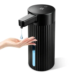 Automatic Liquid Soap Dispenser Touchless, Rechargeable, Adjustable | Long Battery Life, Digital Display, 4-Level, for Dish Hand Soap, IPX5 Waterproof, 14.2oz, Kitchen Bathroom Accessories, Black Automatic Liquid Soap Dispenser Touchless, Rechargeable, Adjustable | Long Battery Life, Digital Display, 4-Level, for Dish Hand Soap, IPX5 Waterproof, 14.2oz, Kitchen Bathroom Accessories, Black