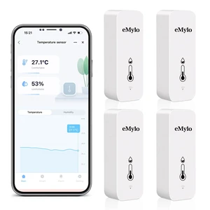 WiFi Indoor Thermometer Hygrometer with App Alert & Data Export | Wireless Mini Temperature and Humidity Sensor, Smart Remote Monitor for Home Baby Room Greenhouse Wine Cellar, 4PCS WiFi Indoor Thermometer Hygrometer with App Alert & Data Export | Wireless Mini Temperature and Humidity Sensor, Smart Remote Monitor for Home Baby Room Greenhouse Wine Cellar, 4PCS