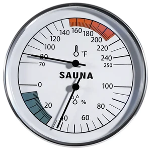 Sauna Thermometer Hygrometer, 2 in 1 Fahrenheit Thermometer Hygrometer for Sauna Room, Indoor Humidity Temperature Monitor Gauge Sauna Accessories Sauna Thermometer Hygrometer, 2 in 1 Fahrenheit Thermometer Hygrometer for Sauna Room, Indoor Humidity Temperature Monitor Gauge Sauna Accessories