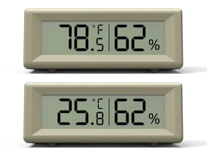 Small Digital Hygrometer, Humidity Meter, Indoor Thermometer, Room Temperature and Humidity Monitor, Gauge with Accurate Sensor, for House, Home, Baby Room, Greenhouse, Humidor, Incubator, Reptiles Small Digital Hygrometer, Humidity Meter, Indoor Thermometer, Room Temperature and Humidity Monitor, Gauge with Accurate Sensor, for House, Home, Baby Room, Greenhouse, Humidor, Incubator, Reptiles