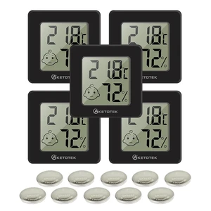5 Pack Digital Hygrometer Indoor Thermometer Mini Temperature and Humidity Monitor with Comfort Indicator for House Baby Room Office 5 Pack Digital Hygrometer Indoor Thermometer Mini Temperature and Humidity Monitor with Comfort Indicator for House Baby Room Office