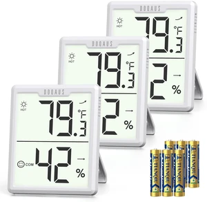 3 Pack Digital Hygrometer Indoor Thermometer White | 3.4in Large Display Room Thermometer with Temperature and Humidity Monitor, Humidity Meter for House, Baby Room, Greenhouse 3 Pack Digital Hygrometer Indoor Thermometer White | 3.4in Large Display Room Thermometer with Temperature and Humidity Monitor, Humidity Meter for House, Baby Room, Greenhouse