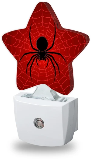 Night Lights Plug Into Wall Decorative,Black Spider Nightlights for Kids Bedroom, Red Spider Web Energy Efficient Dusk-to-Dawn Sensor Sleep Friendly Lamp for Nursery Bathroom Night Lights Plug Into Wall Decorative,Black Spider Nightlights for Kids Bedroom, Red Spider Web Energy Efficient Dusk-to-Dawn Sensor Sleep Friendly Lamp for Nursery Bathroom