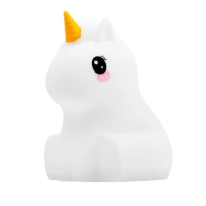 Junior Unicorn Toddler Nightlight, Rechargeable Silicone Kids Lamp | 4"D x 5"W x 5"H | Squishy Nursery Night Light | Portable & Touch Control | BPA-free Silicone | 8 Colors, 32 Hour Runtime Junior Unicorn Toddler Nightlight, Rechargeable Silicone Kids Lamp | 4"D x 5"W x 5"H | Squishy Nursery Night Light | Portable & Touch Control | BPA-free Silicone | 8 Colors, 32 Hour Runtime