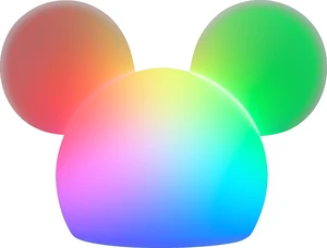 Squish'ems Mickey Mouse Night Light for Kids, Soft Silicone | 13 Color Modes and Dimmable Warm White Light for Kids Room, Nursery, and Bedroom, USB Powered with AAA Battery Option Squish'ems Mickey Mouse Night Light for Kids, Soft Silicone | 13 Color Modes and Dimmable Warm White Light for Kids Room, Nursery, and Bedroom, USB Powered with AAA Battery Option