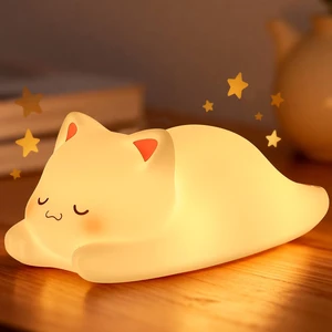 Cute Night Light for Kids Cat Night-Light Baby Girl Squishy NightLight 1/3 Hour Timer Kitty Light Dimmable Nursery Lamp Colorful Nightlight Gift for Kid Toddler Kawaii Bedroom (Mimi) Cute Night Light for Kids Cat Night-Light Baby Girl Squishy NightLight 1/3 Hour Timer Kitty Light Dimmable Nursery Lamp Colorful Nightlight Gift for Kid Toddler Kawaii Bedroom (Mimi)