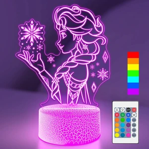 Cute Night Light for Kids, 16 Colors Change Princess Decor Lamp with Remote, Dim for Girls Bedroom 3D Illusion LED Night Lights, Ideal Gifts for Girls Christmas Birthday Party Room Decoration Cute Night Light for Kids, 16 Colors Change Princess Decor Lamp with Remote, Dim for Girls Bedroom 3D Illusion LED Night Lights, Ideal Gifts for Girls Christmas Birthday Party Room Decoration