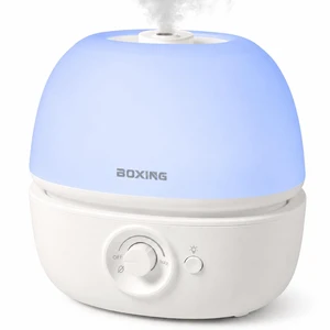 3L Cool Mist Humidifier for Bedroom, Top Fill, Quiet, Night Light | 20dB quiet, optional night light, easy-clean wide-opening tank and simplified base, smooth dial mist control 3L Cool Mist Humidifier for Bedroom, Top Fill, Quiet, Night Light | 20dB quiet, optional night light, easy-clean wide-opening tank and simplified base, smooth dial mist control