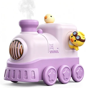 Cute Train Humidifier, 300ml Portable USB Desktop, (Soft Purple) | Ultrasonic cool mist with warm white breathing night light. 2 mist modes & auto shut-off. Quiet for bedroom/office/nursery Cute Train Humidifier, 300ml Portable USB Desktop, (Soft Purple) | Ultrasonic cool mist with warm white breathing night light. 2 mist modes & auto shut-off. Quiet for bedroom/office/nursery