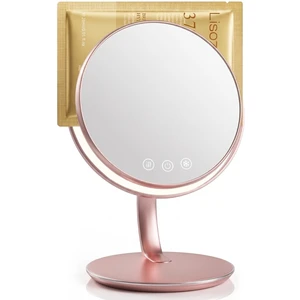 Makeup Mirror with Light, 62°F Cooling & 93°F Warming Vanity Mirror, 3 Color Desk LED Mirror for Skincare, 2000mAh Long Battery Life, 7.6" Touch Rechargeable Make up Mirror, Gifts for Women Makeup Mirror with Light, 62°F Cooling & 93°F Warming Vanity Mirror, 3 Color Desk LED Mirror for Skincare, 2000mAh Long Battery Life, 7.6" Touch Rechargeable Make up Mirror, Gifts for Women