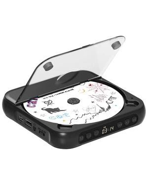 CD Player Portable with Dual Stereo Speakers, Rechargeable Portable CD Player with Bluetooth for Home with Headphones,Black CD Player Portable with Dual Stereo Speakers, Rechargeable Portable CD Player with Bluetooth for Home with Headphones,Black