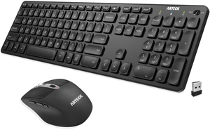 2.4G Wireless Keyboard and Mouse Combo Ultra Slim Full Size Keyboard Keyboard and Ergonomic Mice for Computer Desktop PC Laptop and Windows 11/10/8/7 Build in USB-C Rechargeable Battery 2.4G Wireless Keyboard and Mouse Combo Ultra Slim Full Size Keyboard Keyboard and Ergonomic Mice for Computer Desktop PC Laptop and Windows 11/10/8/7 Build in USB-C Rechargeable Battery