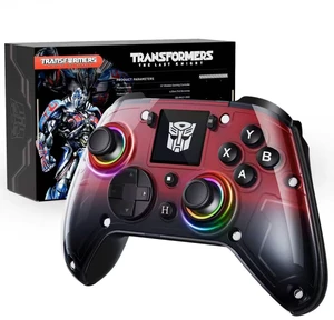 Wireless PC Gaming Controller with Interactive Screen, Red | Hall Joysticks & Triggers, 1000Hz Polling Rate, 4 Programmable Buttons, Compatible with PC, Switch/Switch2, PS4, iOS, Android Wireless PC Gaming Controller with Interactive Screen, Red | Hall Joysticks & Triggers, 1000Hz Polling Rate, 4 Programmable Buttons, Compatible with PC, Switch/Switch2, PS4, iOS, Android