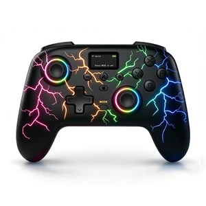 Wireless Controller for PC and Steam Games, Switch/Switch 2/iOS/Android Compatible, Interactive Screen, Hall Sticks, RGB, 800mAh, Black Wireless Controller for PC and Steam Games, Switch/Switch 2/iOS/Android Compatible, Interactive Screen, Hall Sticks, RGB, 800mAh, Black