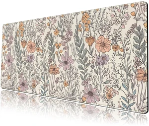Floral Desk Mat Cute Wildflowers Large Mouse Pad Extended Plant Gaming Mousepad XL Keyboard Mouse Mat Nature Botanical Aesthetic Desk Pad 31.5"x11.8" for Work Office Decor Gifts Floral Desk Mat Cute Wildflowers Large Mouse Pad Extended Plant Gaming Mousepad XL Keyboard Mouse Mat Nature Botanical Aesthetic Desk Pad 31.5"x11.8" for Work Office Decor Gifts