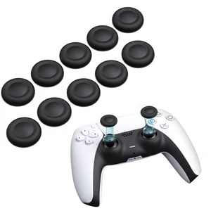 Joystick Replacement Grip Caps for PS5/PS4 Controller | Silicone Thumb Grip Cap Replacement Set, Anti-Slip Design, Compatible with PS5/PS4 Controller, Black, 10-Pack Joystick Replacement Grip Caps for PS5/PS4 Controller | Silicone Thumb Grip Cap Replacement Set, Anti-Slip Design, Compatible with PS5/PS4 Controller, Black, 10-Pack