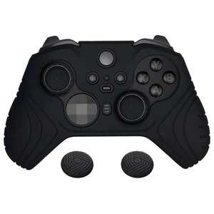 Samurai Edition Anti Slip Silicone Case Cover for Xbox Elite Wireless Controller Series 2 Core, Ergonomic Soft Rubber Skin Protector for Xbox Elite Series 2 with Thumb Grip Caps - Black Samurai Edition Anti Slip Silicone Case Cover for Xbox Elite Wireless Controller Series 2 Core, Ergonomic Soft Rubber Skin Protector for Xbox Elite Series 2 with Thumb Grip Caps - Black
