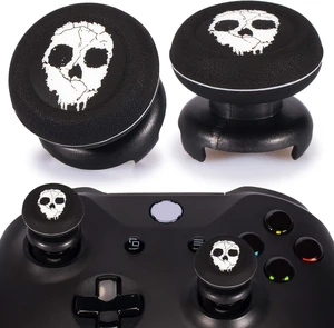 FPS Thumbstick Extender & Printing Rubber Silicone Grip Cover 2 Sets for Xbox Series X/S & Xbox One Controller(Ghost) FPS Thumbstick Extender & Printing Rubber Silicone Grip Cover 2 Sets for Xbox Series X/S & Xbox One Controller(Ghost)