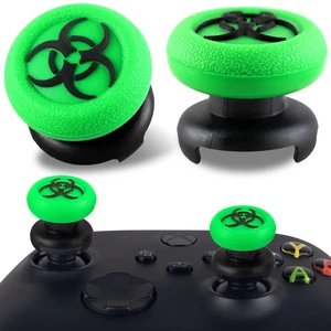 FPS Thumbstick Extender & 3D Texture Rubber Silicone Grip Cover 2 Sets for Xbox Series X/S & Xbox One Controller(BioH Green) FPS Thumbstick Extender & 3D Texture Rubber Silicone Grip Cover 2 Sets for Xbox Series X/S & Xbox One Controller(BioH Green)