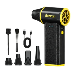 Compressed Air Duster, 110,000 RPM Brushless Motor, 3-Speed Rechargeable Electric Air Duster, Cordless Air Blower for Computer, Keyboard, Car and Home Cleaning, 0.45 lb, 4 Nozzles & 2 Brushes Compressed Air Duster, 110,000 RPM Brushless Motor, 3-Speed Rechargeable Electric Air Duster, Cordless Air Blower for Computer, Keyboard, Car and Home Cleaning, 0.45 lb, 4 Nozzles & 2 Brushes
