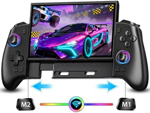 Wireless Switch Controller for Nintendo Switch, Switch OLED, Switch 2 Console, Rechargeable Pro Controller with LED Lighting, Turbo, Motion Control, Stretchable Switch Handheld Joypad, Ergonomic Grip Wireless Switch Controller for Nintendo Switch, Switch OLED, Switch 2 Console, Rechargeable Pro Controller with LED Lighting, Turbo, Motion Control, Stretchable Switch Handheld Joypad, Ergonomic Grip