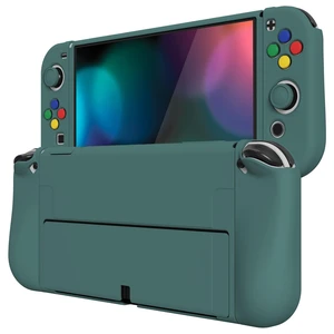 ZealProtect Soft Protective Case for Nintendo Switch OLED, Flexible Protector Joycon Grip Cover for Nintendo Switch OLED with Thumb Grip Caps & ABXY Direction Button Caps - Hunter Green ZealProtect Soft Protective Case for Nintendo Switch OLED, Flexible Protector Joycon Grip Cover for Nintendo Switch OLED with Thumb Grip Caps & ABXY Direction Button Caps - Hunter Green
