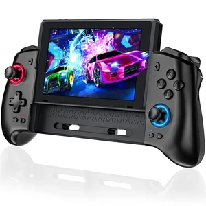 Switch Controller for Switch/Switch OLED, Rechargeable Plug-in Switch Controller, One Piece Ergonomic Grip Switch Controller for Handheld Mode with Turbo,Dual Vibration,6-Axis Motion Control,Red-Blue Switch Controller for Switch/Switch OLED, Rechargeable Plug-in Switch Controller, One Piece Ergonomic Grip Switch Controller for Handheld Mode with Turbo,Dual Vibration,6-Axis Motion Control,Red-Blue