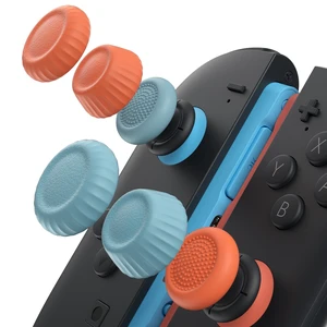 Thumb Grips for Nintendo Switch 2/Steam Controller - Blue and Orange | Thumb Grip Caps, Ergonomic Design, Enhanced Gaming Grip, Comfortable & Durable, Joycon Stick Cover Thumb Grips for Nintendo Switch 2/Steam Controller - Blue and Orange | Thumb Grip Caps, Ergonomic Design, Enhanced Gaming Grip, Comfortable & Durable, Joycon Stick Cover