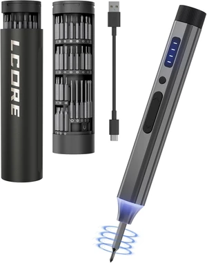 67 in 1 Cordless Electric Precision Screwdriver Set, 62 Industrial S2 Steel Bits, 4 Adjustable Torque (0.05-0.35 NM), Magnetic Case, LED Lights for Electronics Phone Laptop Camera 67 in 1 Cordless Electric Precision Screwdriver Set, 62 Industrial S2 Steel Bits, 4 Adjustable Torque (0.05-0.35 NM), Magnetic Case, LED Lights for Electronics Phone Laptop Camera