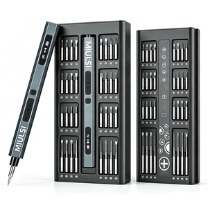 Electric Precision Screwdriver, 66pcs Mini Electric Screwdriver | 66 S2 Preicison Bits, 5 Torque Settings, Organized Storage, Mini Power Screwdriver Rechargeable Tool Kit for PC Electronics Electric Precision Screwdriver, 66pcs Mini Electric Screwdriver | 66 S2 Preicison Bits, 5 Torque Settings, Organized Storage, Mini Power Screwdriver Rechargeable Tool Kit for PC Electronics