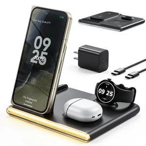 3 in 1 Wireless Foldable Charging Station for Google Pixel Watch 5 4 | Google Wireless Charger for Pixel 11, Night Light Charging Dock, Travel Pixel Phone Charger Stand(Only for Google Watch 5/4) 3 in 1 Wireless Foldable Charging Station for Google Pixel Watch 5 4 | Google Wireless Charger for Pixel 11, Night Light Charging Dock, Travel Pixel Phone Charger Stand(Only for Google Watch 5/4)