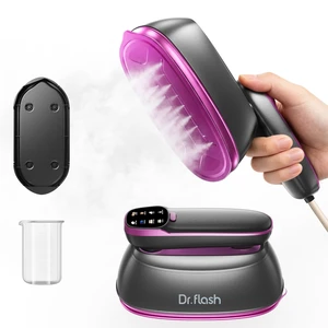 2-in-1 Travel Steamer & Iron, Portable Handheld for Clothes | 1430W, 6Mode LCD Display, Large 245ml Water Tank, 20Second HeatUp, Ceramic Heat Panel, 110V120V 2-in-1 Travel Steamer & Iron, Portable Handheld for Clothes | 1430W, 6Mode LCD Display, Large 245ml Water Tank, 20Second HeatUp, Ceramic Heat Panel, 110V120V