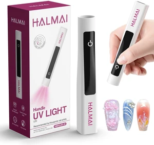 Handheld UV Nail Lamp for Gel Polish,Portable Mini Red Light with LED,Cordless Rechargeable USB Dryer,At-Home Manicure Salon Tool with Fingernail Curing,Nail Stamping & Cat Eye Magnet (White) Handheld UV Nail Lamp for Gel Polish,Portable Mini Red Light with LED,Cordless Rechargeable USB Dryer,At-Home Manicure Salon Tool with Fingernail Curing,Nail Stamping & Cat Eye Magnet (White)