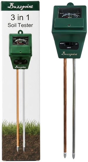 Soil Tester for Moisture, pH & Light 3-in-1,Battery-Free Analog Plant Care Meter with Stainless Steel Probe for Indoor & Outdoor Gardening, Lawn & Garden Plants Soil Tester for Moisture, pH & Light 3-in-1,Battery-Free Analog Plant Care Meter with Stainless Steel Probe for Indoor & Outdoor Gardening, Lawn & Garden Plants