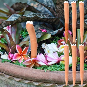 6 Pcs Worm Plant Water Indicator Ceramic Moisture Sensor, 6 Inch | Color Changing Meter for Houseplants, Decorative Worm Sticks Monitor Soil Water Needs, Fun Indoor Potted Plant Gardening Gift 6 Pcs Worm Plant Water Indicator Ceramic Moisture Sensor, 6 Inch | Color Changing Meter for Houseplants, Decorative Worm Sticks Monitor Soil Water Needs, Fun Indoor Potted Plant Gardening Gift