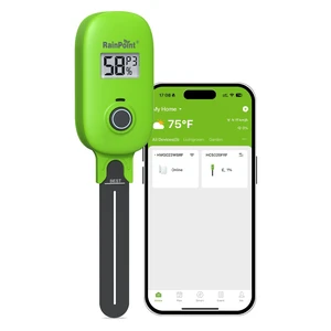 Smart Soil Moisture Meter for Plants, Soil Hygrometer Sensor, Real-time Monitor Humidity Tester for Gardening, Farming, Indoor and Outdoor Plants Care, HWG023/HWG040 WiFi Hub Needed (Green) Smart Soil Moisture Meter for Plants, Soil Hygrometer Sensor, Real-time Monitor Humidity Tester for Gardening, Farming, Indoor and Outdoor Plants Care, HWG023/HWG040 WiFi Hub Needed (Green)
